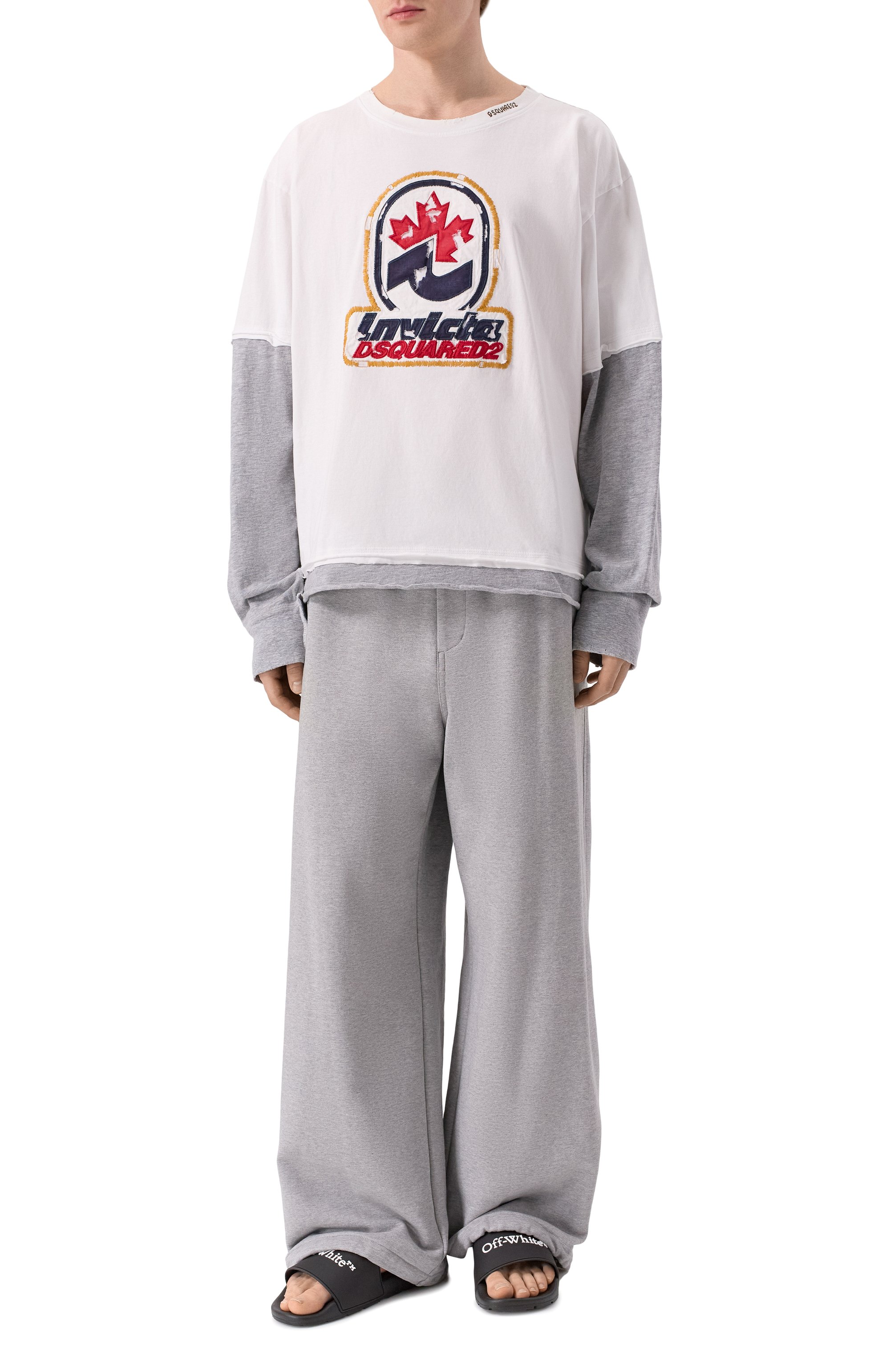 Шлепанцы bookish OFF-WHITE, арт. 0MIU002C99MAT002, фото 2