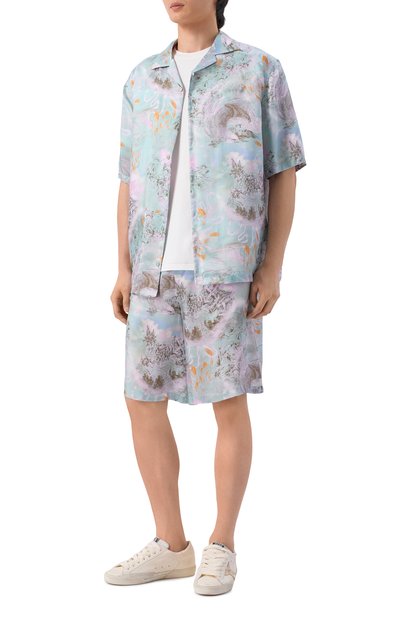 Мужская рубашка из вискозы OFF-WHITE, арт. 0MGG01FS26FAB00B