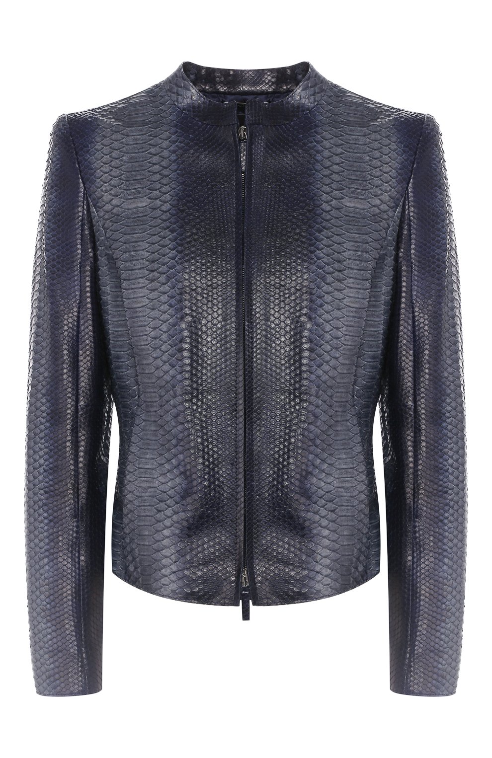 Кожаная куртка GIORGIO ARMANI синего цвета по цене 1410000 руб., арт. 4AG07P/4AP13/PBRE, фото 1 Кожаная куртка GIORGIO ARMANI, арт. 4AG07P/4AP13/PBRE, фото 1