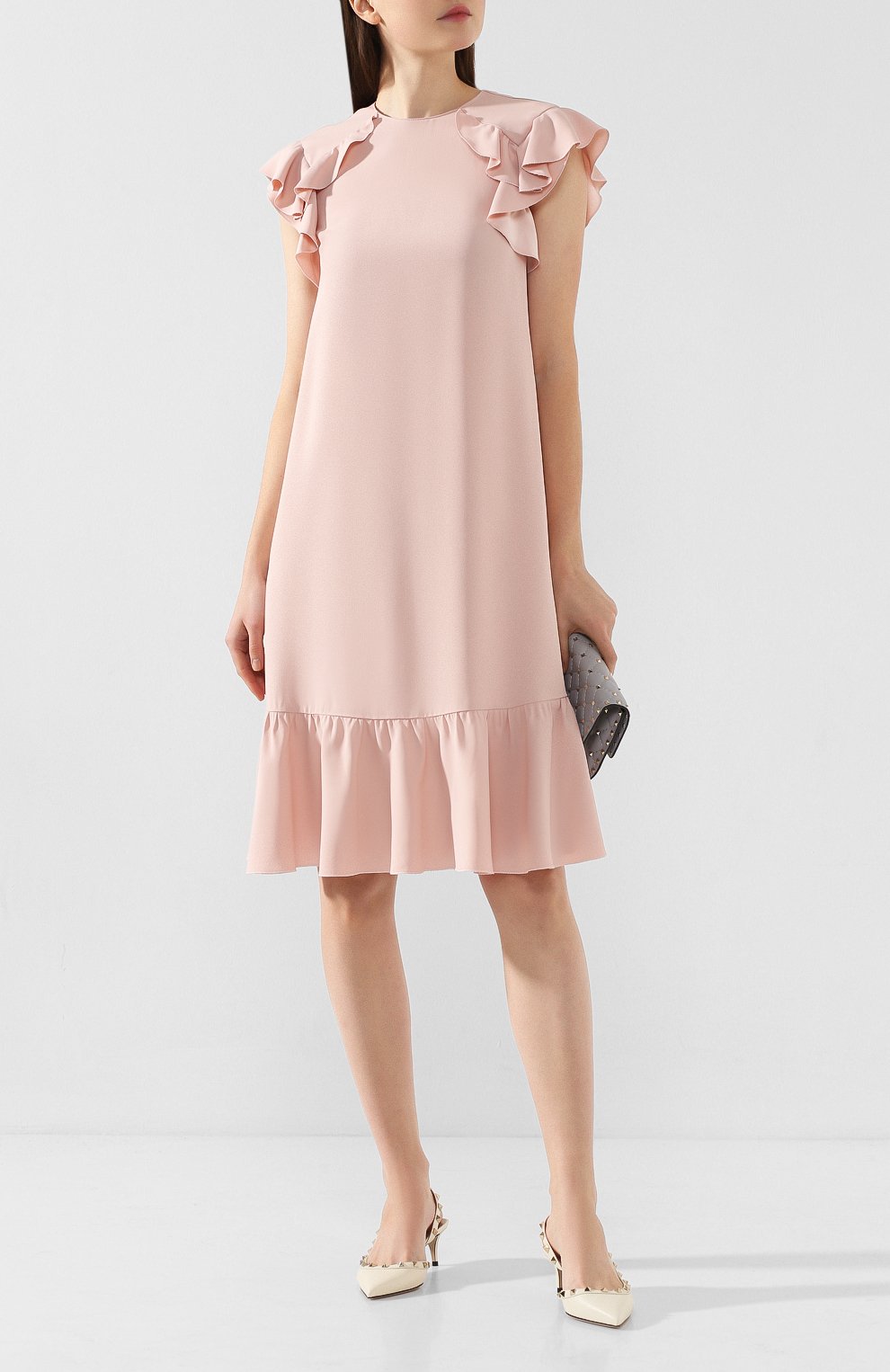 Платье REDVALENTINO розового цвета по цене 51850 руб., арт. TR3VAL50/0F1, фото 2 Платье REDVALENTINO, арт. TR3VAL50/0F1, фото 2