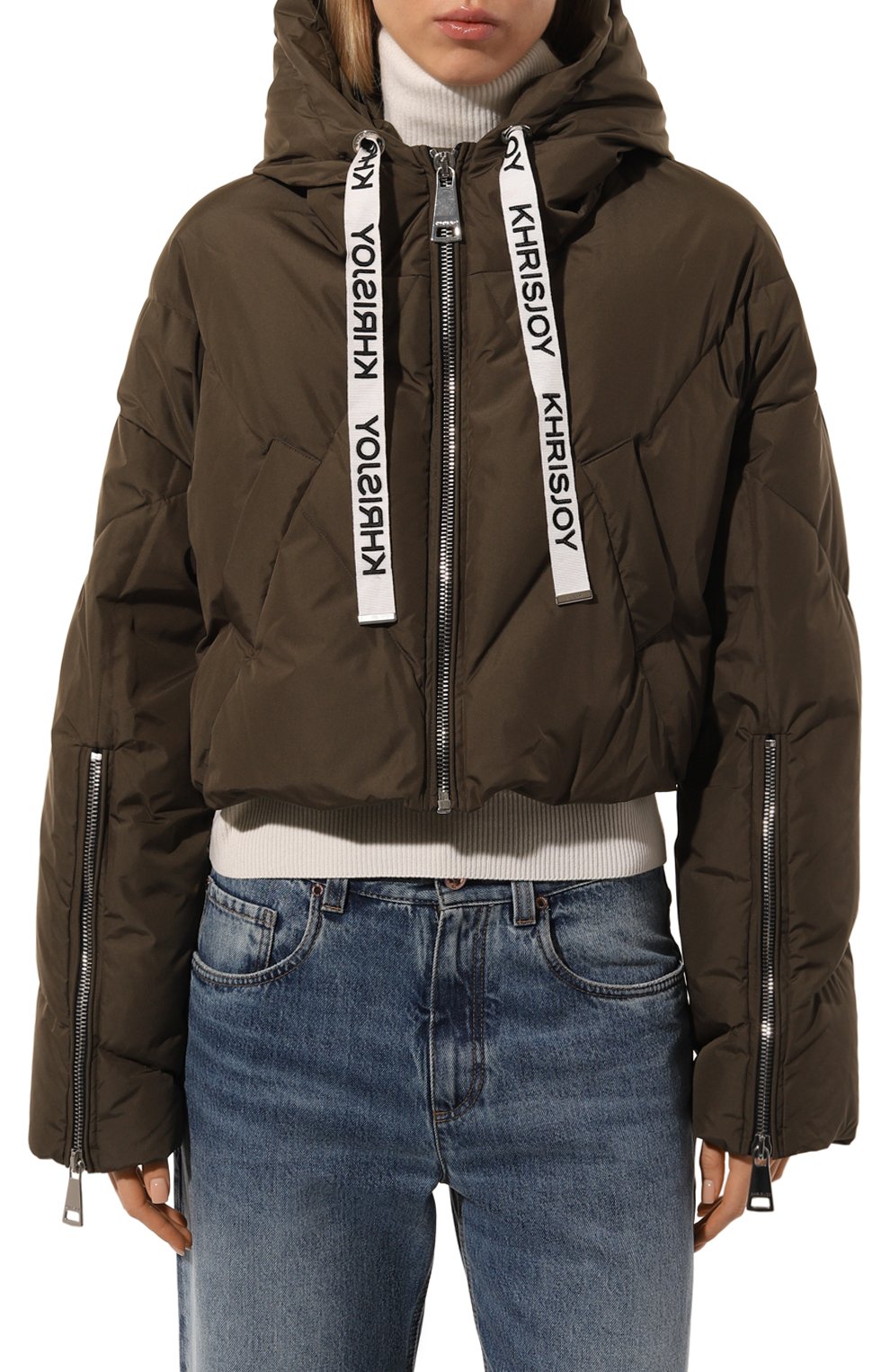 Пуховик с отделкой пайетками KHRISJOY, арт. KWF24R0604/PS0001, фото 3