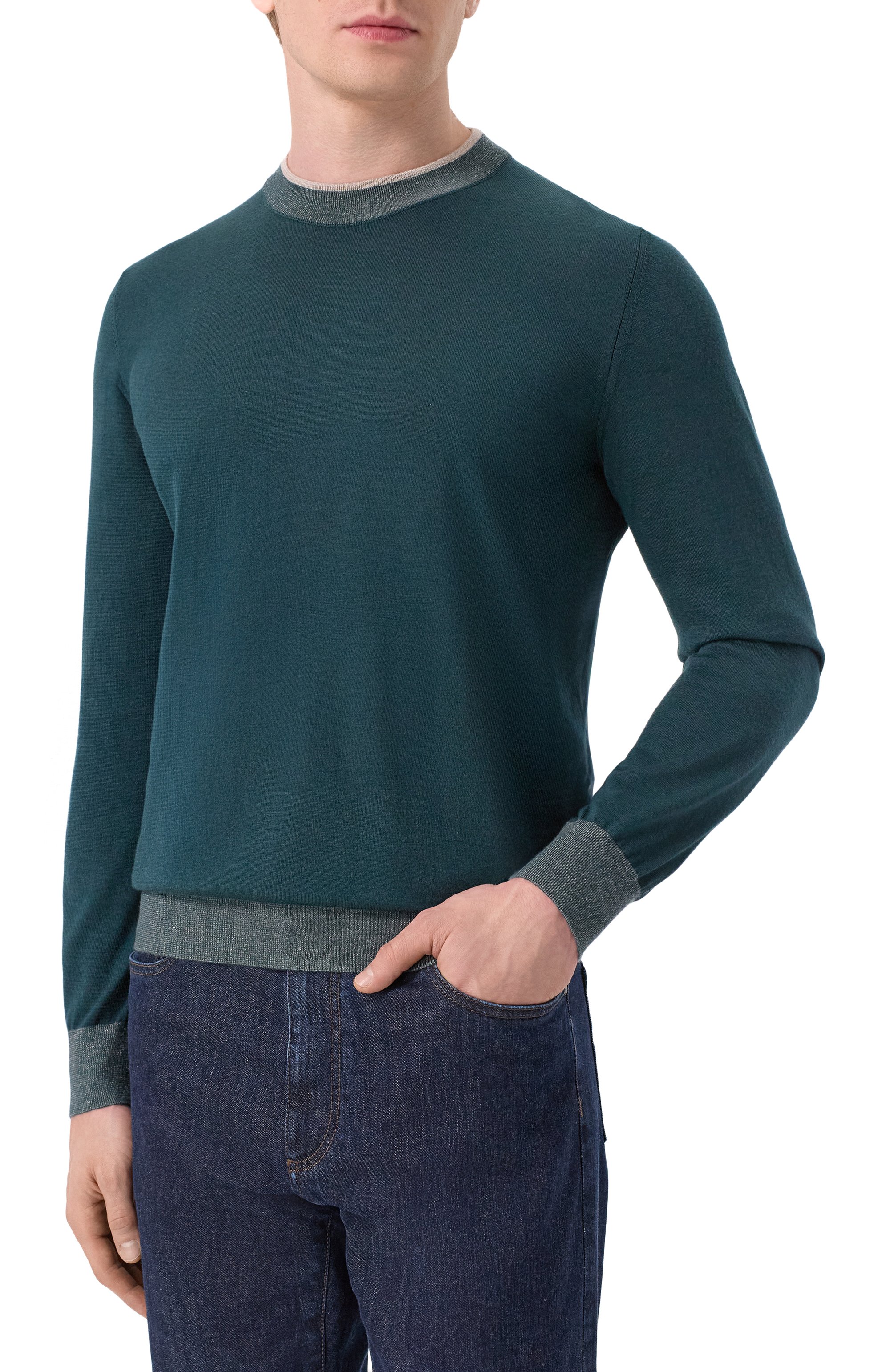 Джемпер из к�ашемира и шелка ZILLI, арт. KHMN01M0342VMIC03, фото 3