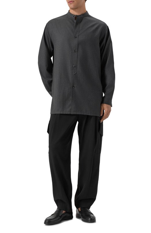 Шерстяные брюки-карго Giorgio Armani GM002252/TE10043 Чёрный  GM002252/TE10043 Фото 2