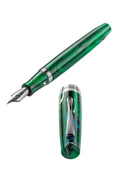 Перьевая ручка MONTEGRAPPA зеленого цвета, арт. ISE2R1AG | Фото 3 (Нос: Не проставлено; Региональные ограничения белый список (Axapta Mercury): Не проставлено; Материал сплава: Сталь; Ограничения доставки: m-style)