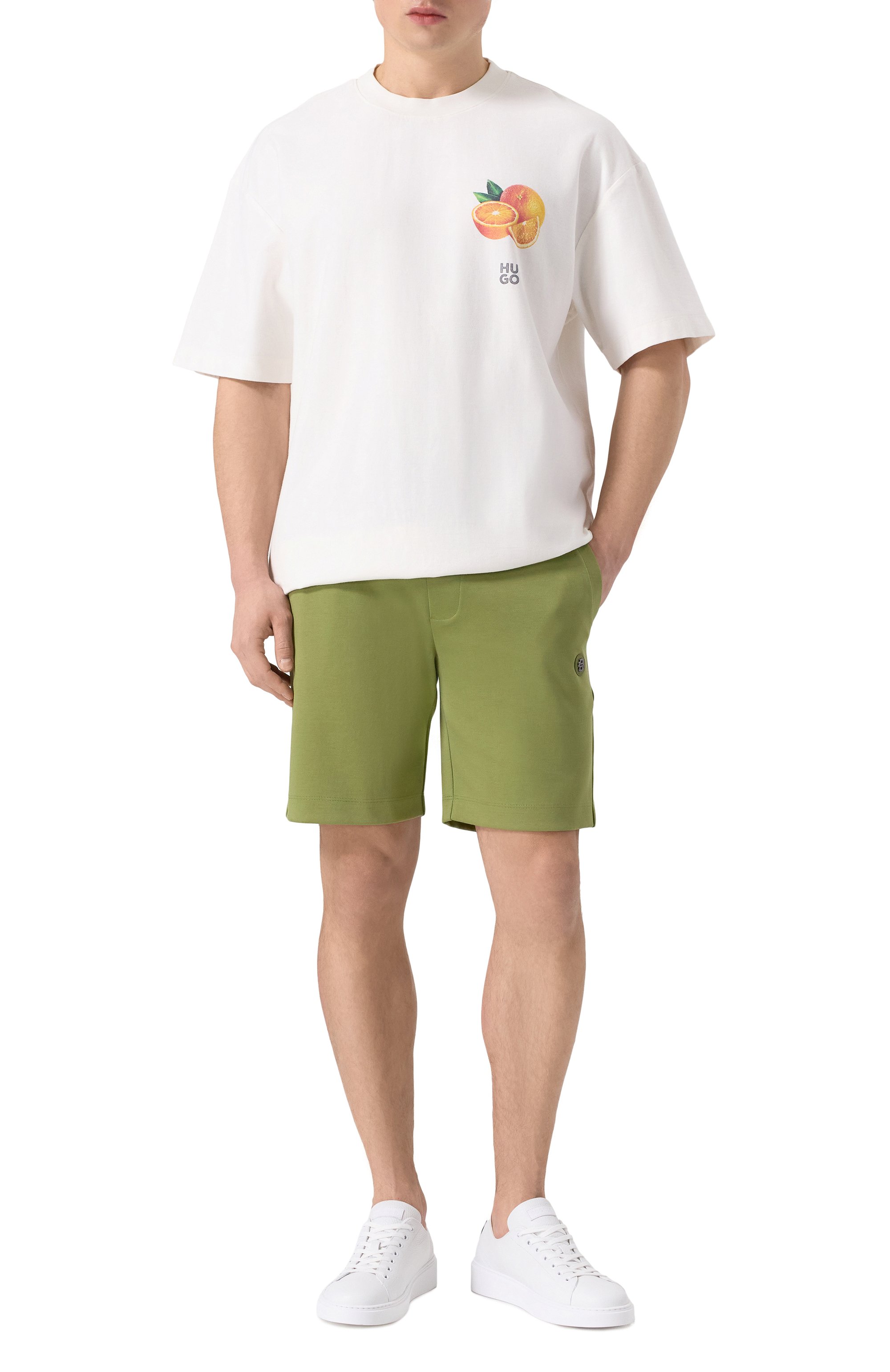 Хлопковая футболка HUGO, арт. 50537576, фото 2