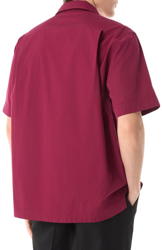 Хлопковая рубашка Dolce & Gabbana G5JH9T/GF855 Бордовый  G5JH9T/GF855 Фото 4