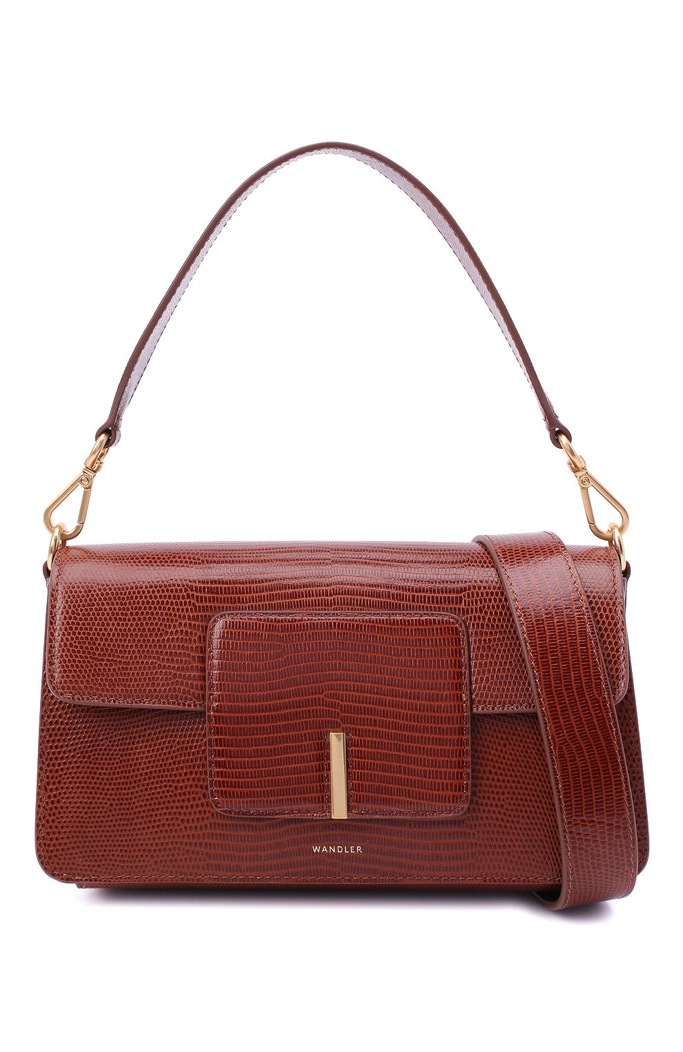 Сумка georgia WANDLER коричневого цвета по цене 81800 руб., арт. GE0RGIA BAG LIZARD, фото 6 Сумка georgia WANDLER, арт. GE0RGIA BAG LIZARD, фото 6