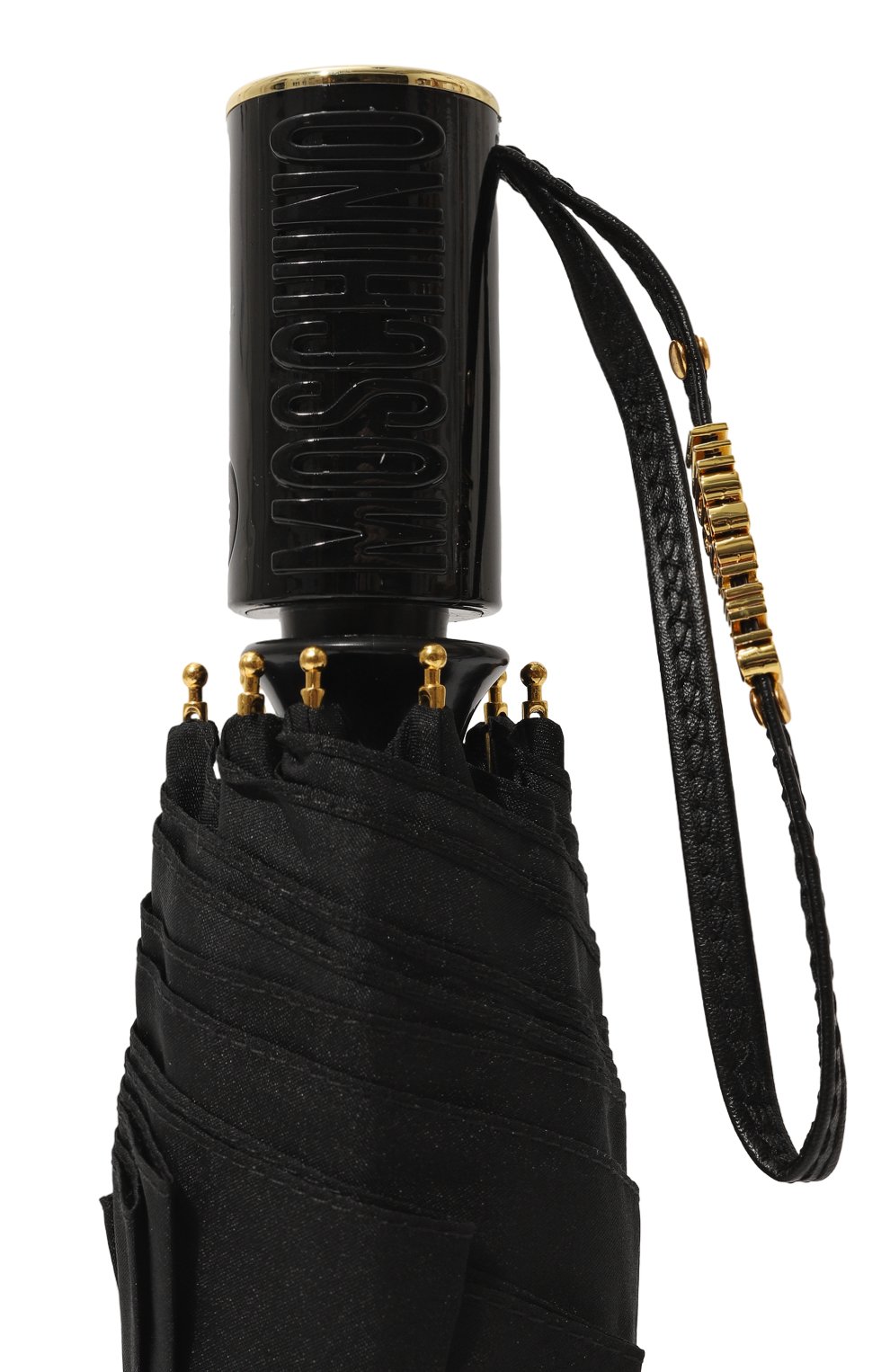 Складной зонт MOSCHINO черного цвета по цене 8995 руб., арт. 8911 0PENCL0SE, фото 6 Складной зонт MOSCHINO, арт. 8911 0PENCL0SE, фото 6