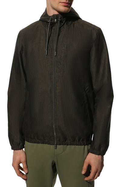 Льняная куртка CAPOBIANCO темно-зеленого цвета по цене 76650 руб., арт. 12M184.LIME., фото 3 Льняная куртка CAPOBIANCO, арт. 12M184.LIME., фото 3