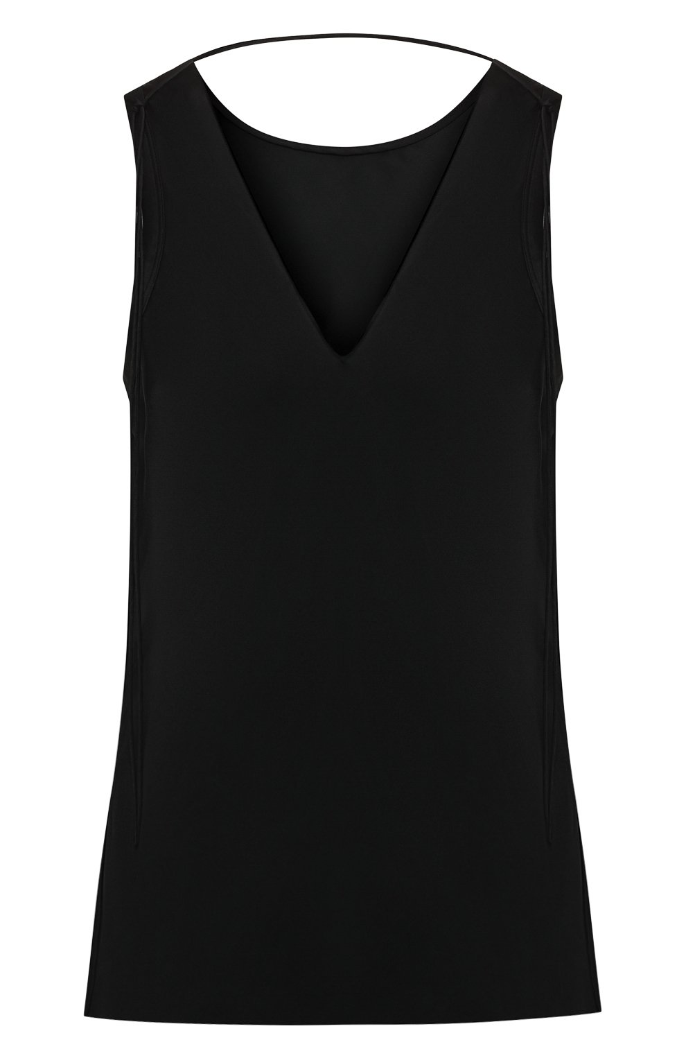 Топ из вискозы HELMUT LANG черного цвета по цене 24400 руб., арт. J01HW508, фото 1 Топ из вискозы HELMUT LANG, арт. J01HW508, фото 1