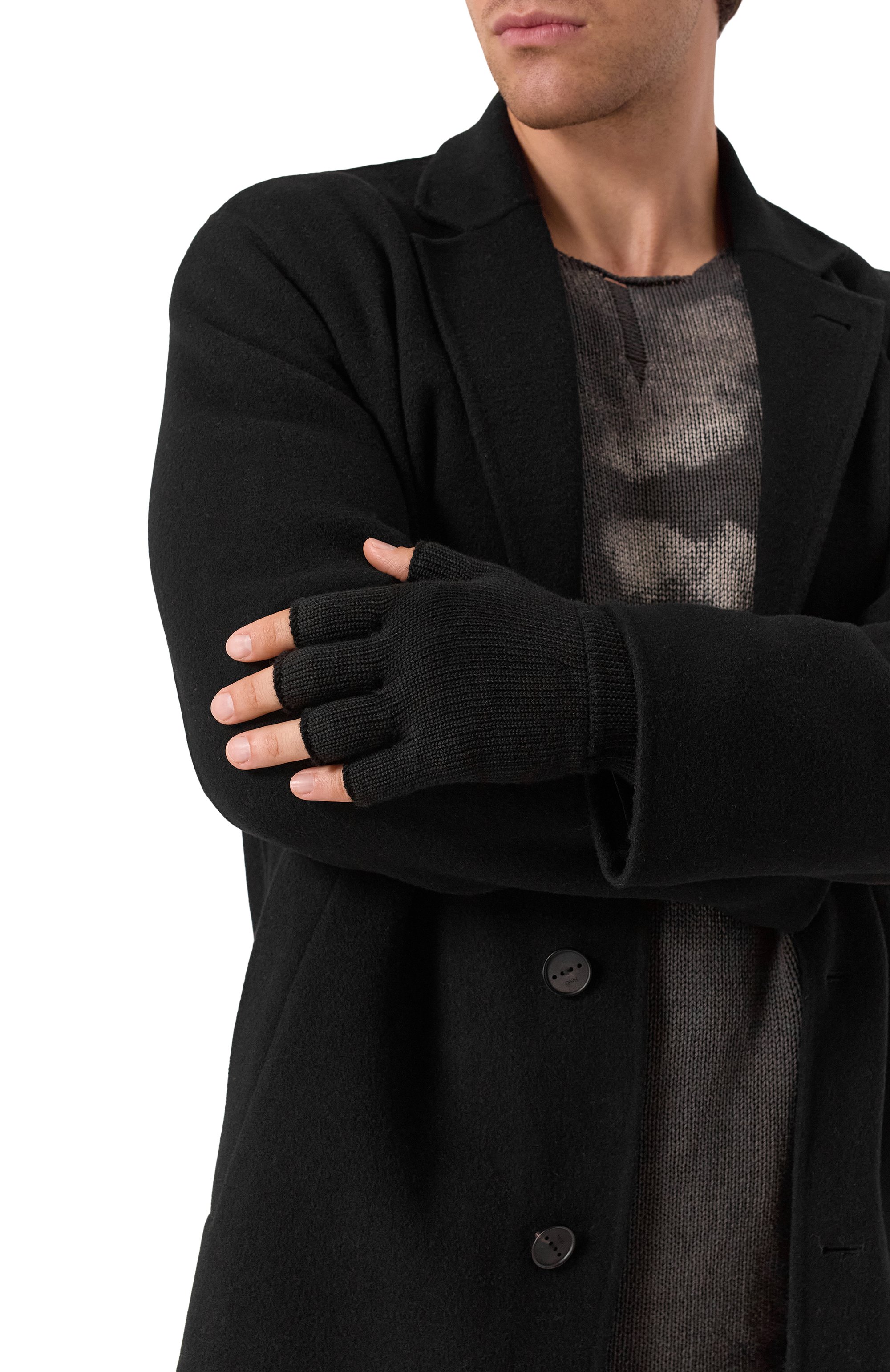 Шерстяные митенки RICK OWENS, арт. RU02E1485/M, фото 2