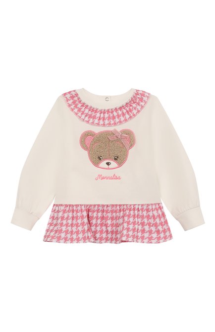 Хлопковый свитшот MONNALISA, арт. 39F619