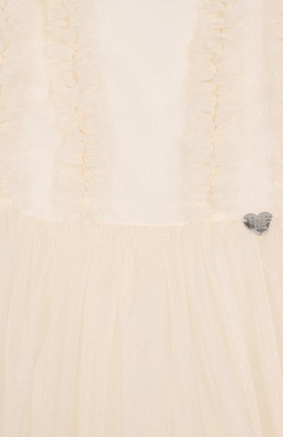 Платье MONNALISA кремового цвета по цене 28400 руб., арт. 31F909, фото 3 Платье MONNALISA, арт. 31F909, фото 3