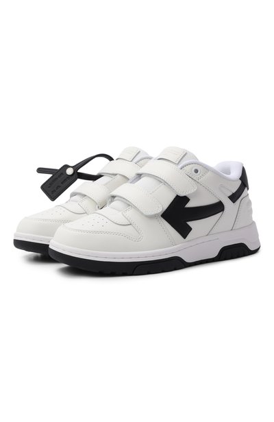 Комбинированные кеды out of office OFF-WHITE, арт. 0BIA008C99LEA002_001