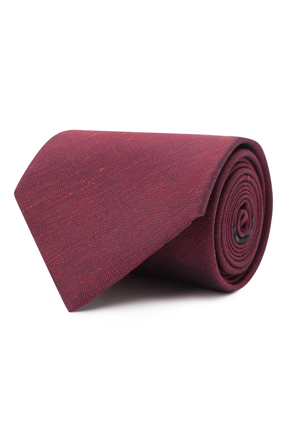 Галстук из шелка и льна BRIONI бордового цвета по цене 25350 руб., арт. 062I00/P1451, фото 1 Галстук из шелка и льна BRIONI, арт. 062I00/P1451, фото 1