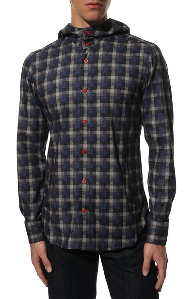 Хлопковая рубашка KITON, арт. UMCMARH0830801, фото 3