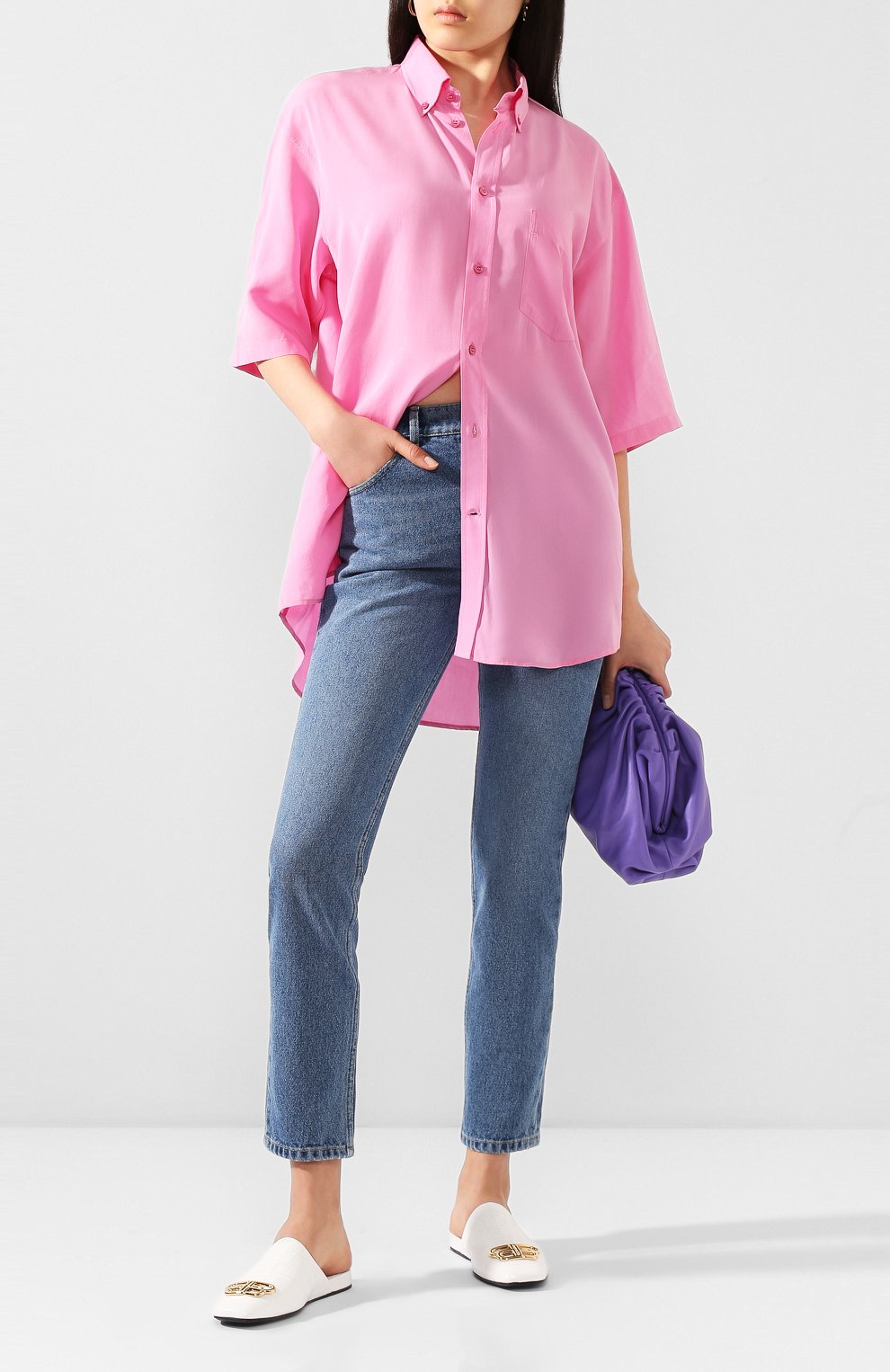 Кожаные сабо cosy BALENCIAGA, арт. 601218/WA9D1, фото 2