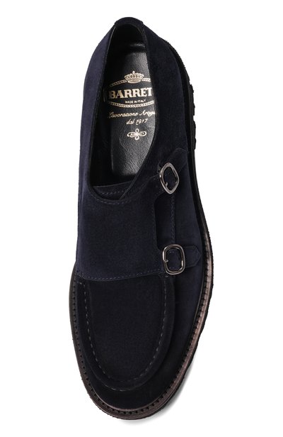Замшевые монки BARRETT темно-синего цвета по цене 69950 руб., арт. 212U019/REPELL0 0IL, фото 5 Замшевые монки BARRETT, арт. 212U019/REPELL0 0IL, фото 5