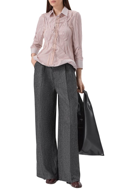 Шерстяные брюки Maison Margiela S29KA0394/M35569 Серый  S29KA0394/M35569 Фото 2