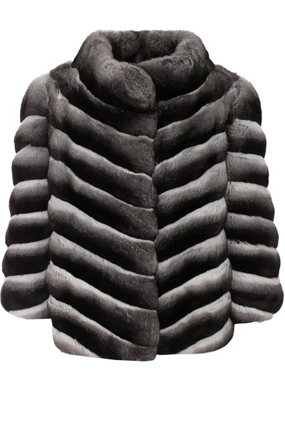 Шуба с укороченным рукавом из меха шиншиллы YVES SALOMON, арт. 6WYV47755CNCV, фото 1