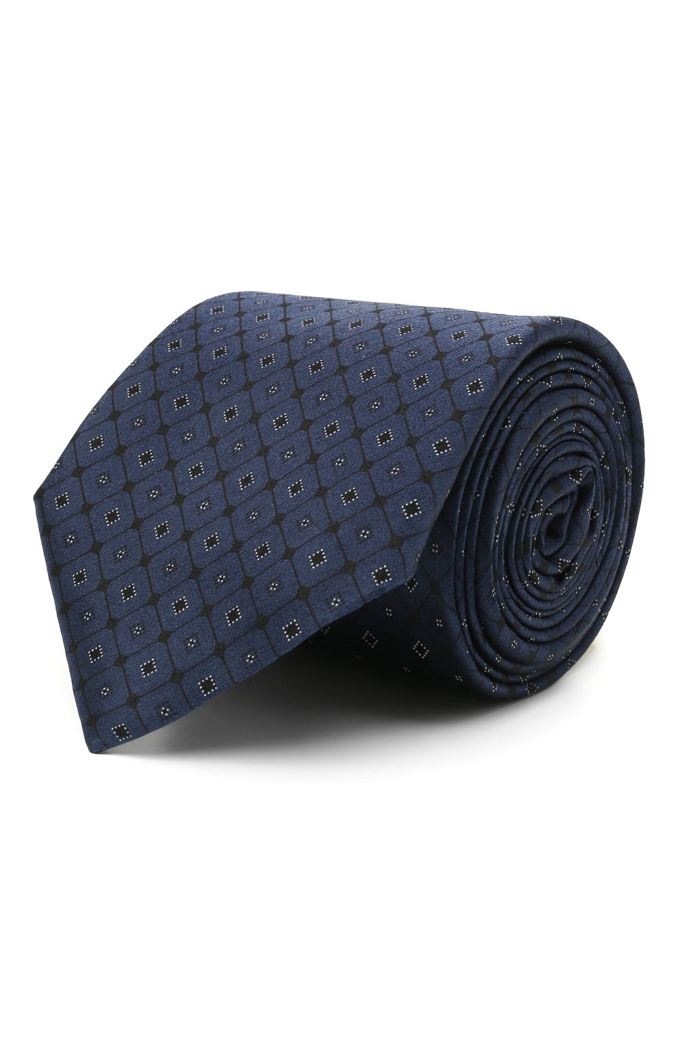 Шелковый галстук ZEGNA темно-синего цвета по цене 23350 руб., арт. Z9E21/100, фото 1 Шелковый галстук ZEGNA, арт. Z9E21/100, фото 1