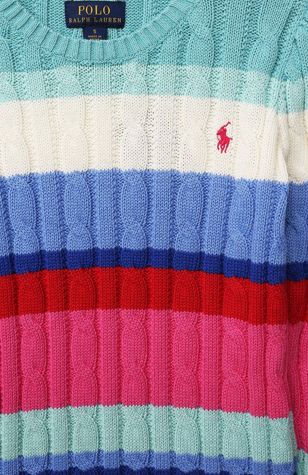 Хлопковый пуловер RALPH LAUREN, арт. 312857613, фото 3