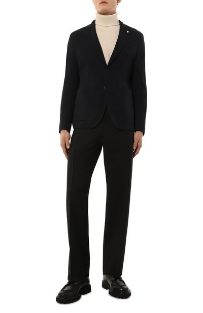 Однобортный пиджак L.B.M. 1911 темно-синего цвета по цене 113000 руб., арт. 2846/25204, фото 3 Однобортный пиджак L.B.M. 1911, арт. 2846/25204, фото 3