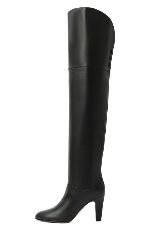 Кожаные ботфорты Eve 85 Chloé CHC24A03PMF Чёрный  CHC24A03PMF Фото 4