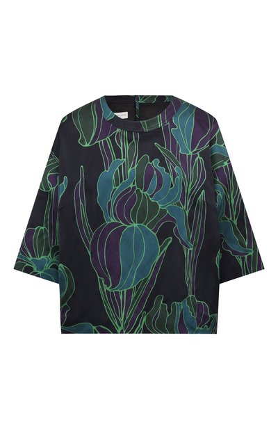 Женский топ из вискозы и хлопка DRIES VAN NOTEN, арт. 202-30732-1353