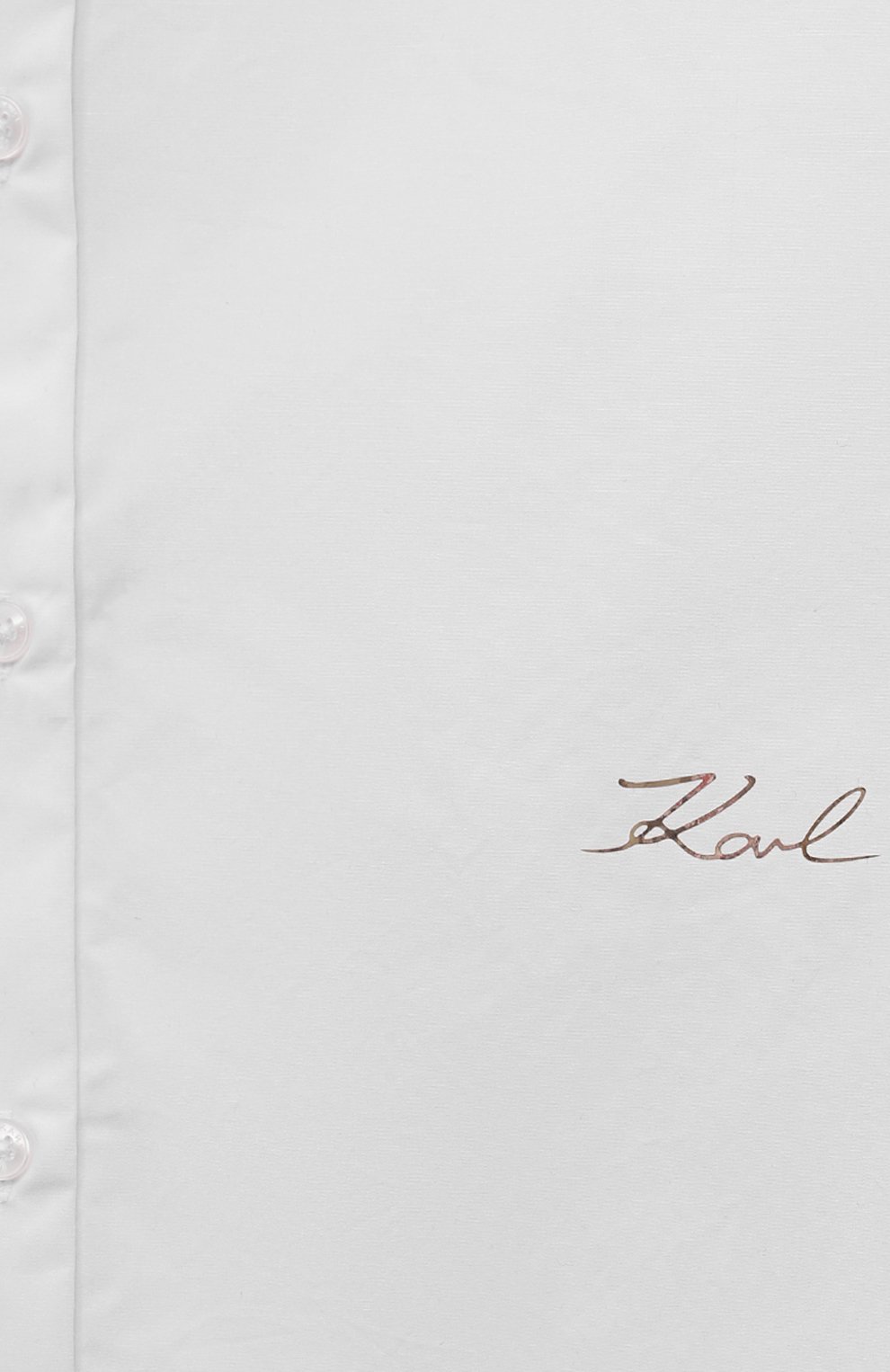 Хлопковое платье-рубашка KARL LAGERFELD KIDS, арт. Z30080, фото 3