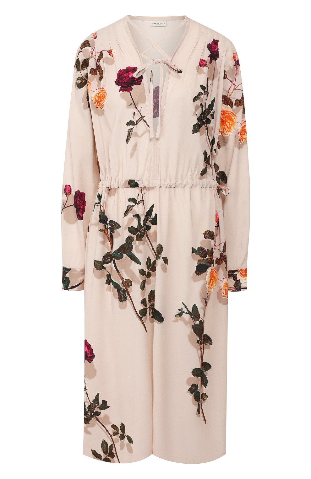 Платье с принтом DRIES VAN NOTEN розового цвета по цене 79250 руб., арт. 192-11058-8413, фото 1 Платье с принтом DRIES VAN NOTEN, арт. 192-11058-8413, фото 1