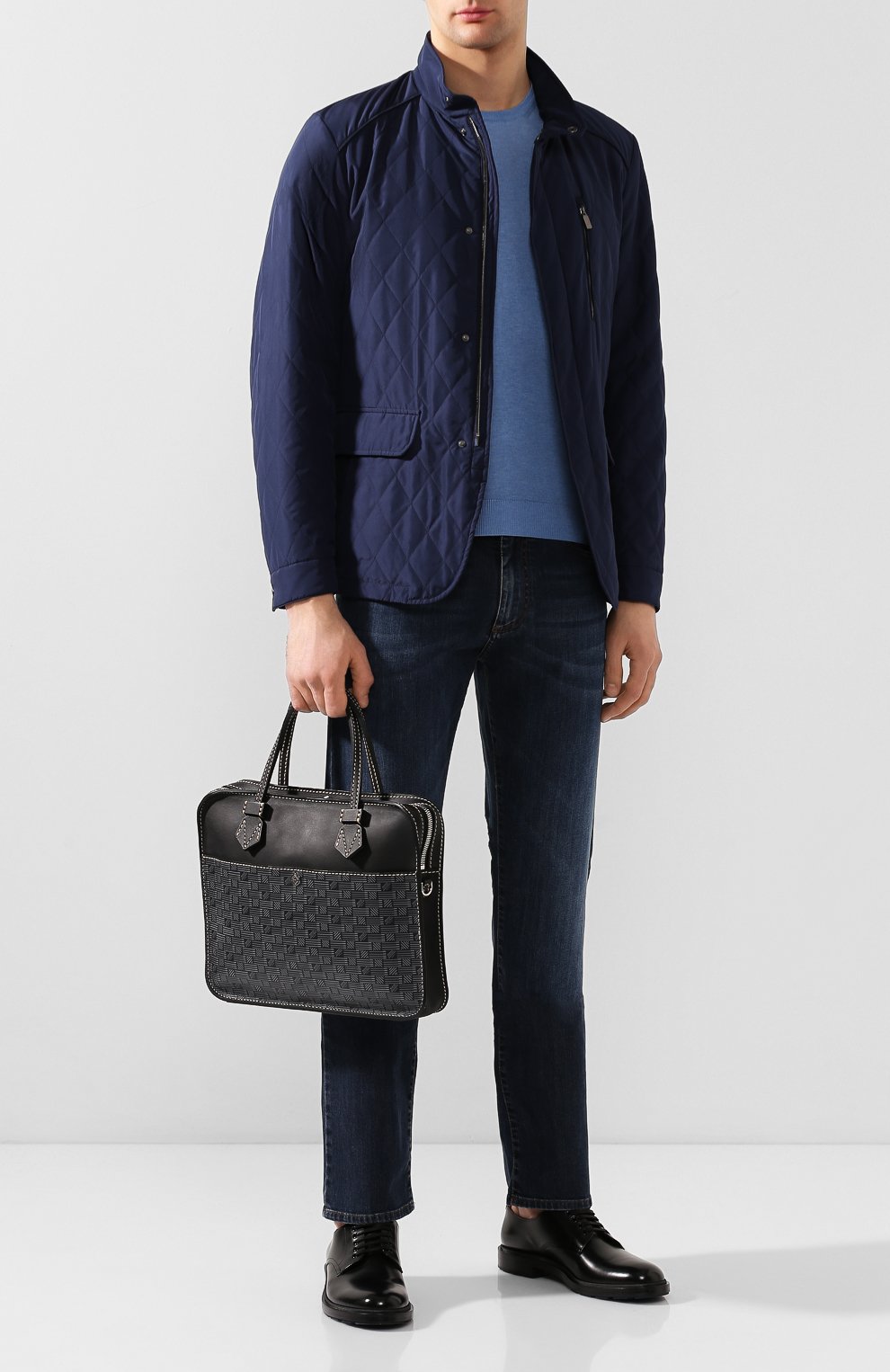 Кожаная сумка для ноутбука MOREAU, арт. SCAPMMIBVBBNSTB, фото 2