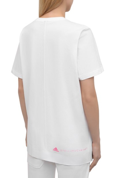 Хлопковая футболка ADIDAS BY STELLA MCCARTNEY, арт. GL5268, фото 4
