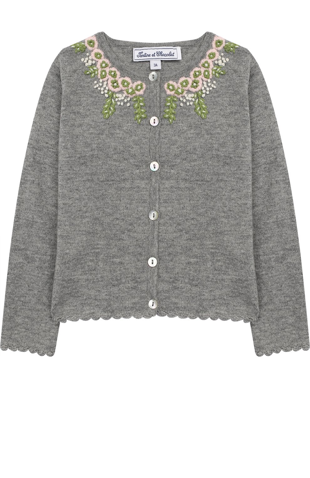 Кардиган из смеси шерсти и кашемира TARTINE ET CHOCOLAT, арт. TM18021/2A-3A, фото 1
