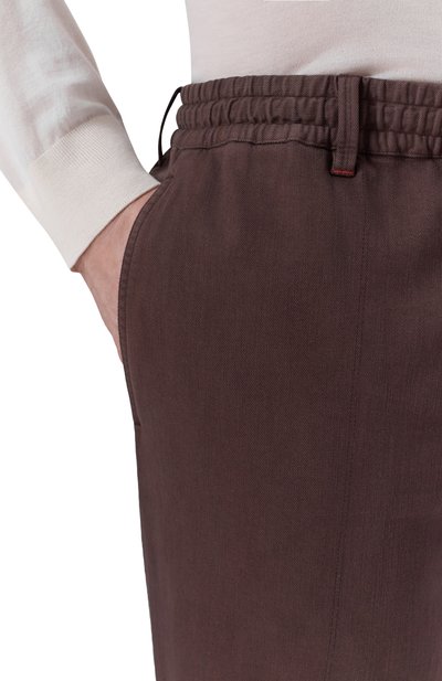 Брюки из хлопка и лиоцелла CORTIGIANI, арт. 4AP400, фото 5