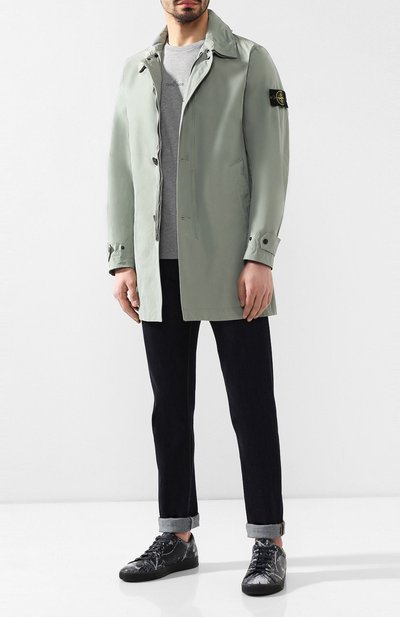 Плащ STONE ISLAND хаки цвета по цене 44050 руб., арт. 701570422, фото 2 Плащ STONE ISLAND, арт. 701570422, фото 2
