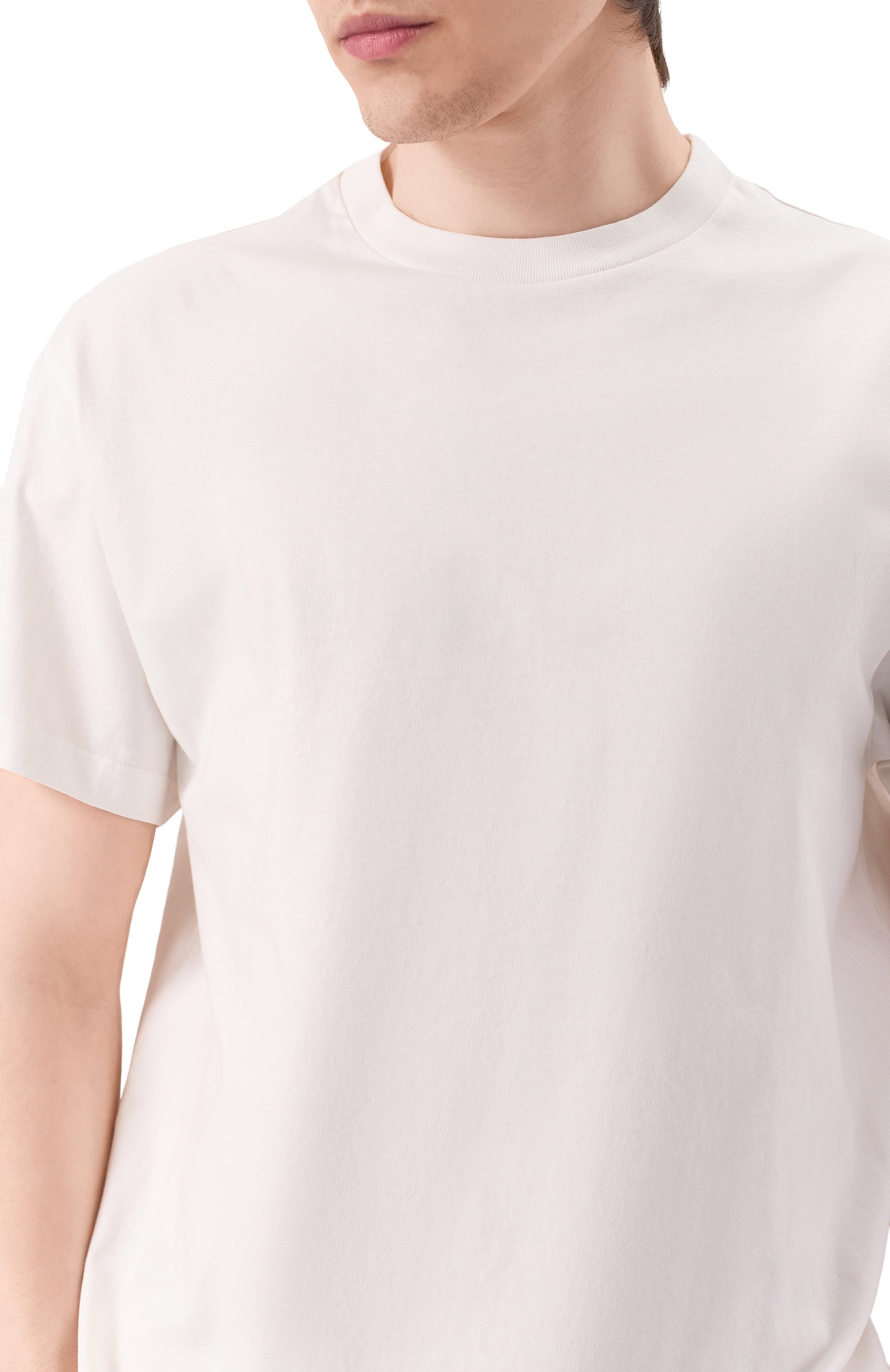 Комплект из трех футболок JIL SANDER белого цвета по цене 46850 руб., арт. J47GC0001-J45048, фото 5 Комплект из трех футболок JIL SANDER, арт. J47GC0001-J45048, фото 5