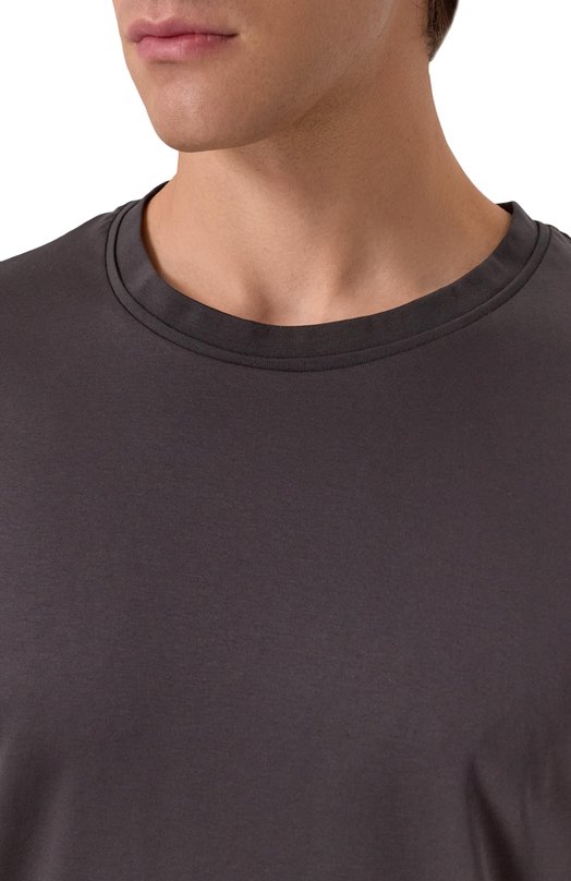 Хлопковая футболка Zimmerli 286-43110 Серый  286-43110 Фото 5
