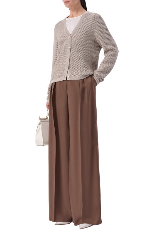 Кардиган из шелка и хлопка MVST M26.2PW.K215/Y203 Бежевый  M26.2PW.K215/Y203 Фото 2