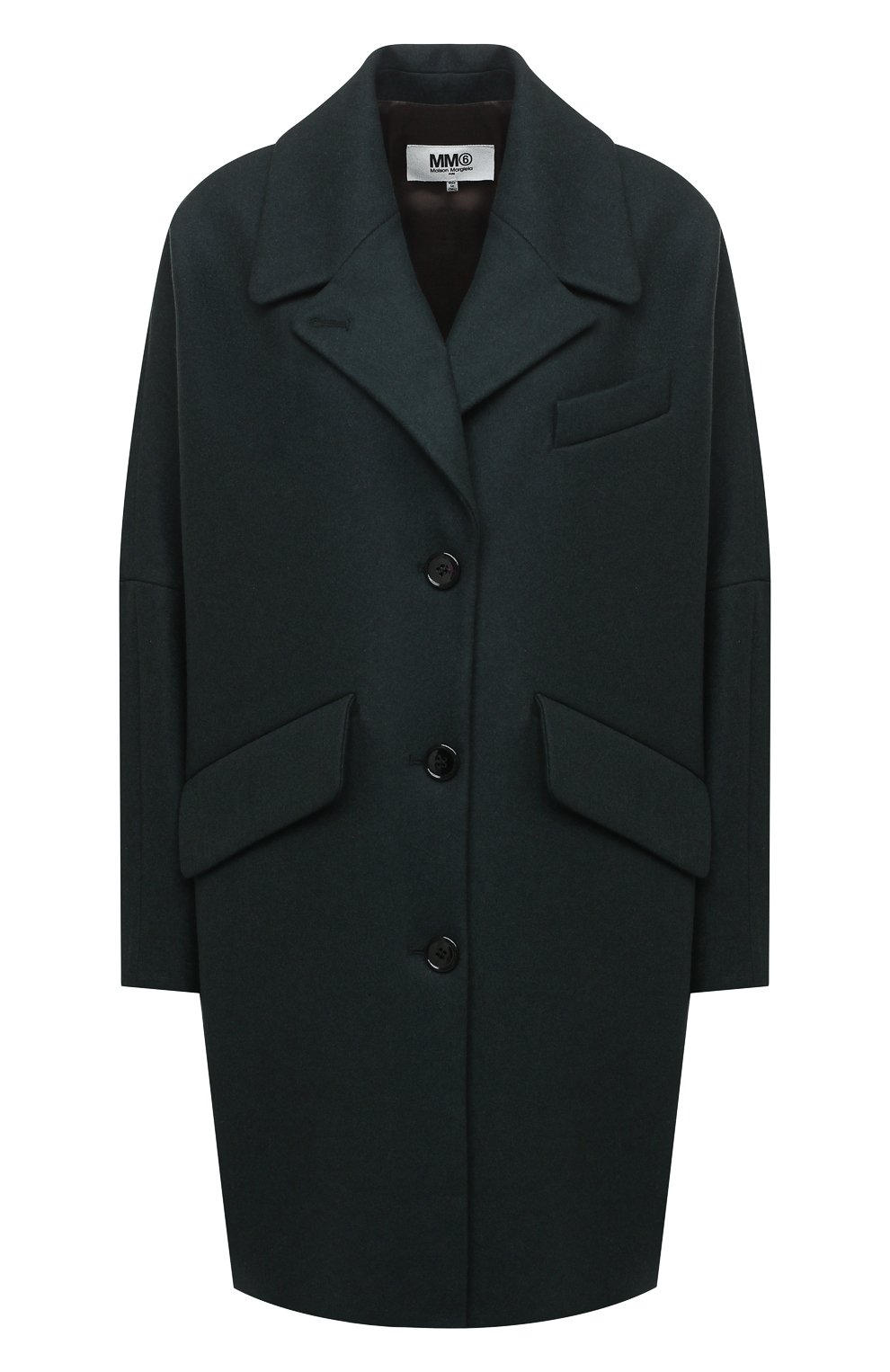 Шерстяное пальто MM6, арт. S32AA0190/S52207, фото 1