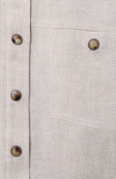 Льняная рубашка BRUNELLO CUCINELLI, арт. BH547S024B, фото 3