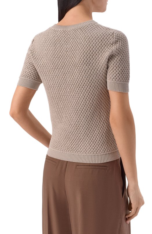 Пуловер из шелка и хлопка MVST M26.2PW.K216/Y203 Бежевый  M26.2PW.K216/Y203 Фото 4