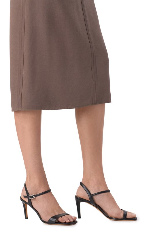 Кожаные босоножки Kiton D61838BK0524F Чёрный  D61838BK0524F Фото 2