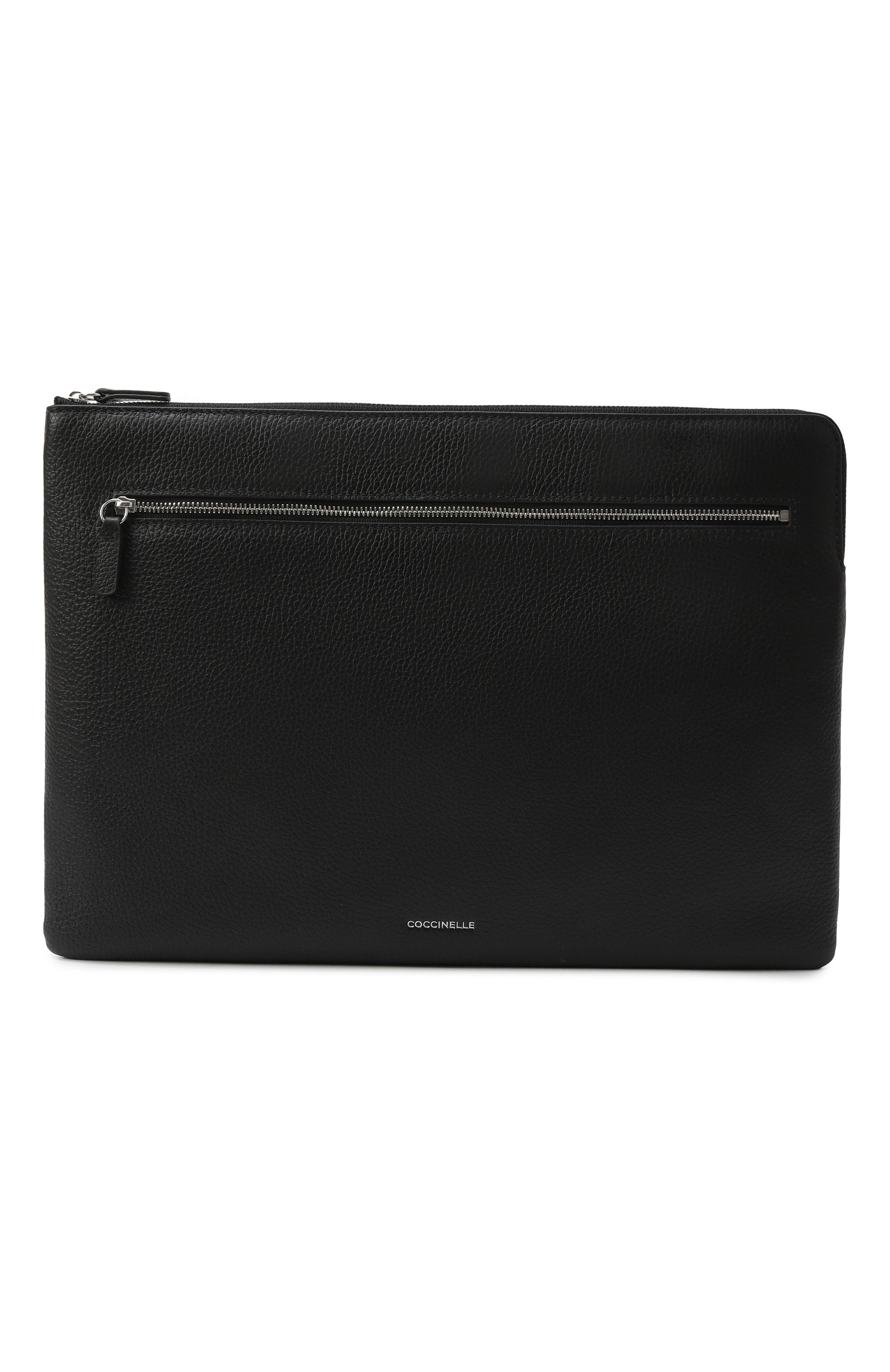 Кожаная папка для документов COCCINELLE черного цвета по цене 13650 руб., арт. E5MUK860101, фото 1 Кожаная папка для документов COCCINELLE, арт. E5MUK860101, фото 1