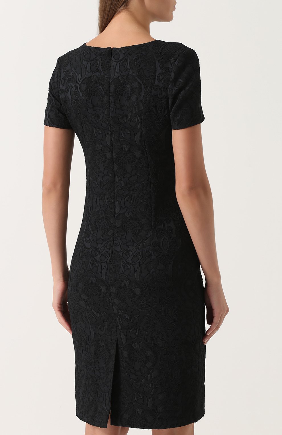 Приталенное платье с фактурной отделкой KITON, арт. D44313K05P37, фото 4