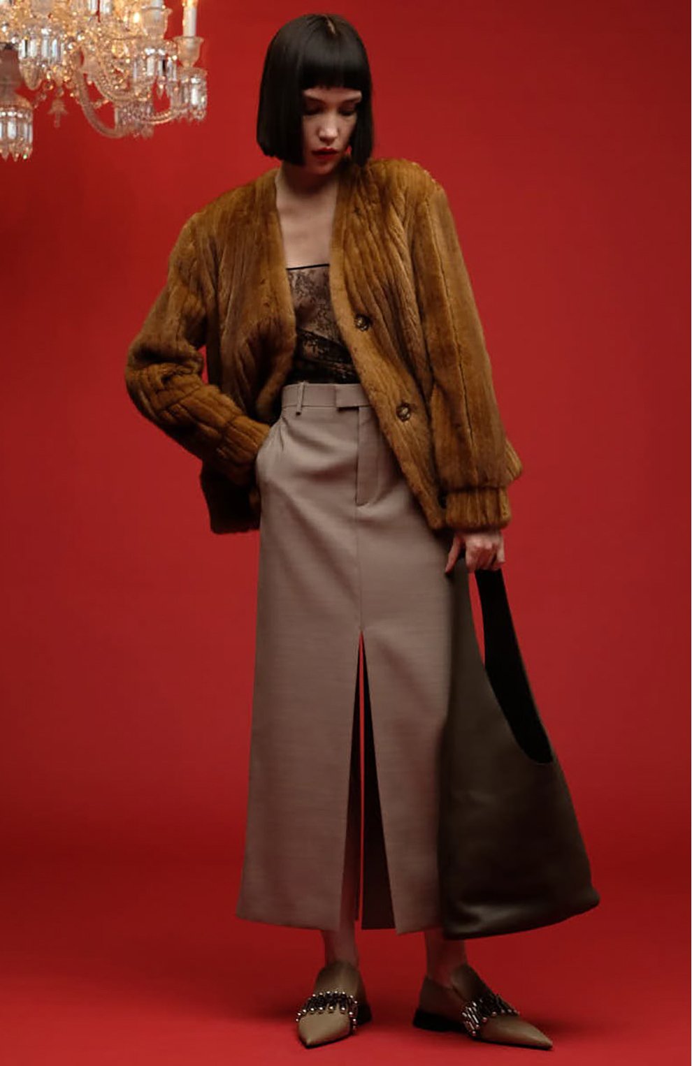 Шерстяная юбка BOTTEGA VENETA, арт. 659561/VKIU0, фото 6