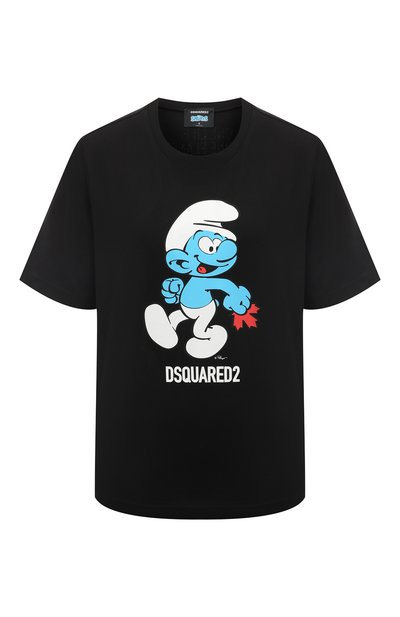 Хлопковая футболка dsquared2 x the smurfs DSQUARED2, арт. S73GC0286/S24558, фото 1