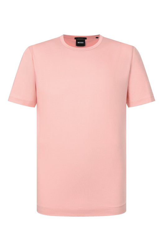 Футболка из лиоцелла и хлопка BOSS 50513674 Розовый 50513674