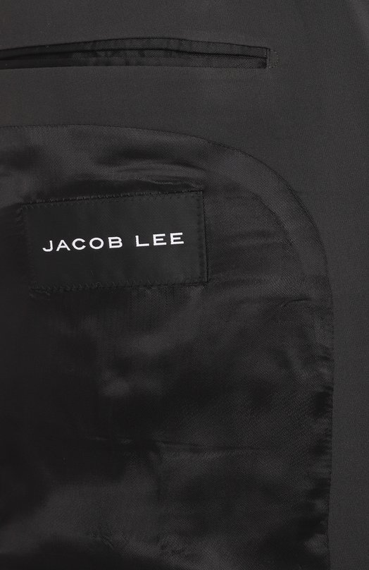 Шелковый жакет Jacob Lee WOB051SS25-SBO Чёрный  WOB051SS25-SBO Фото 7