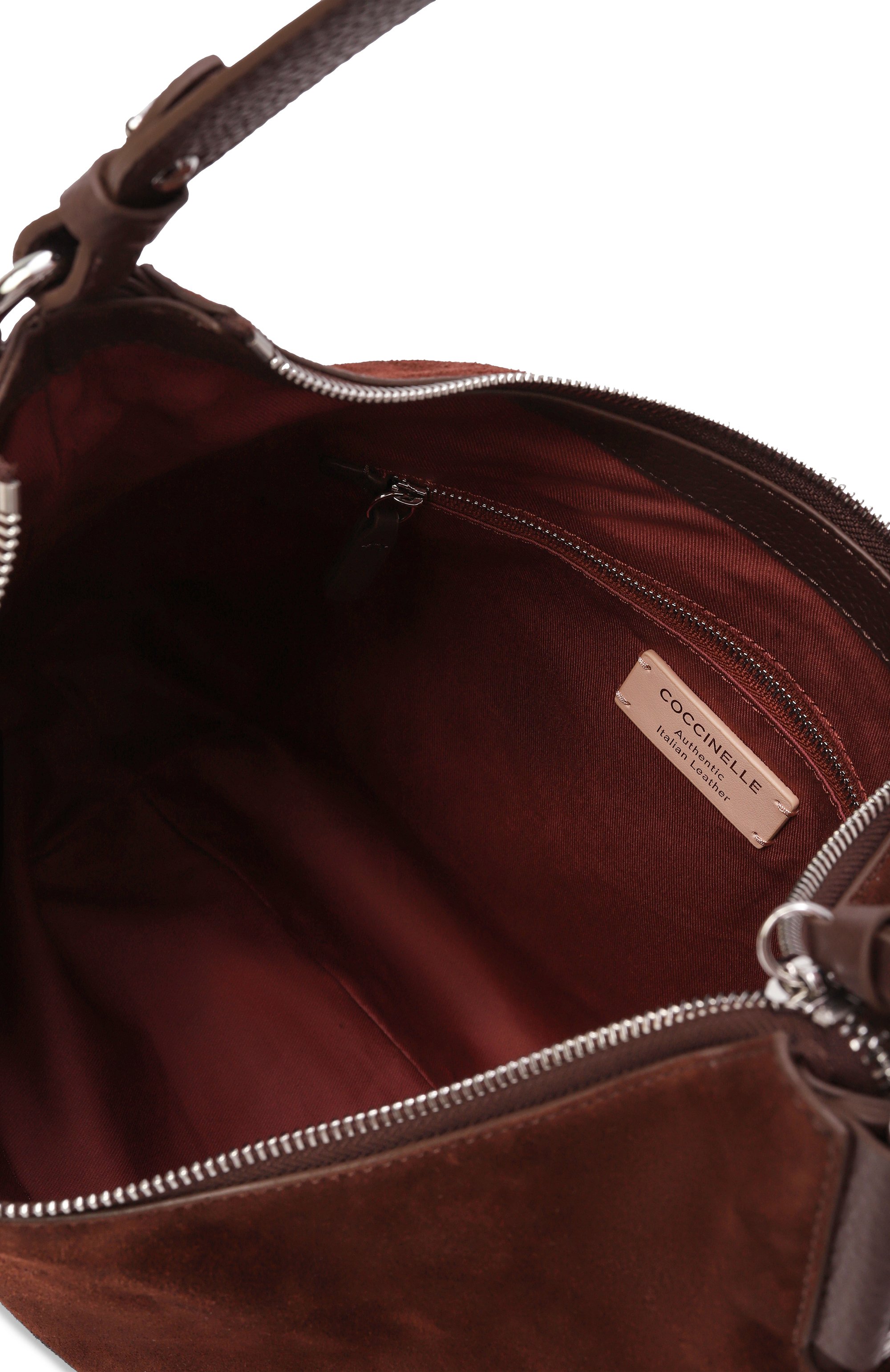 Сумка rebekka medium COCCINELLE темно-коричневого цвета по цене 44100 руб., арт. E1 T96 13 01 01, фото 5 Сумка rebekka medium COCCINELLE, арт. E1 T96 13 01 01, фото 5